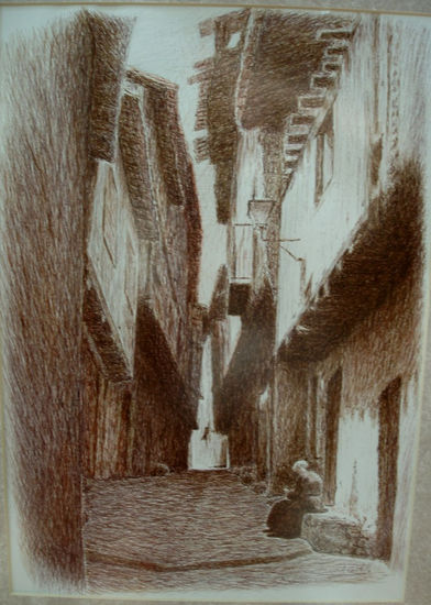 "Calle de Miranda del Castañar" Ink