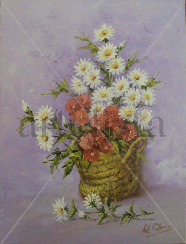 Esparto con flores