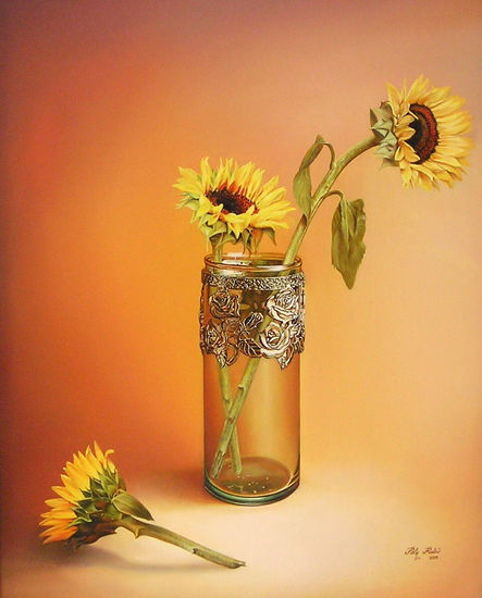 Girasoles Oil Canvas Still Life Paintings