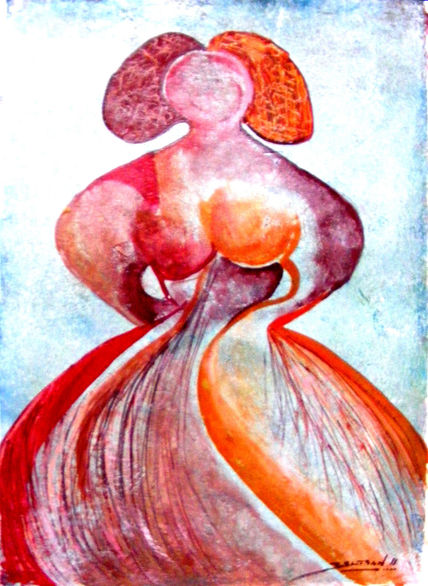 Menina en colera