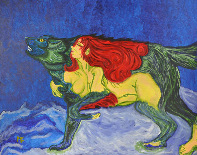 entre mujeres y lobos Oil Panel Others