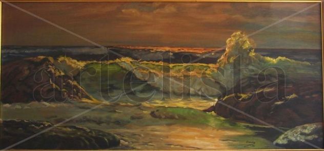 Olas manchadas de Sol