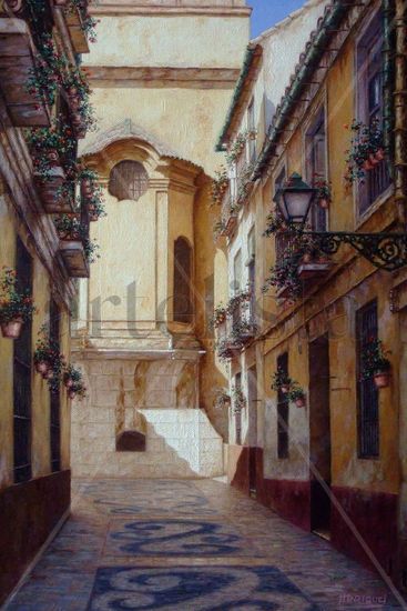 Calle Marquesa de Moya Oil Canvas Landscaping