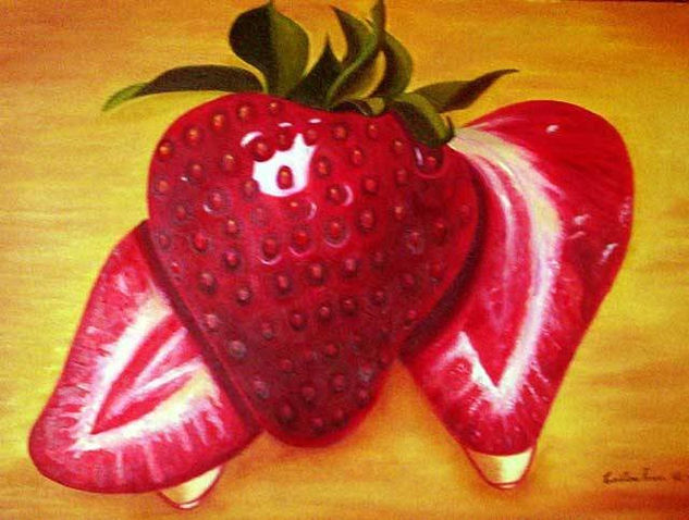 Fresas Exoticas Oil Canvas Still Life Paintings