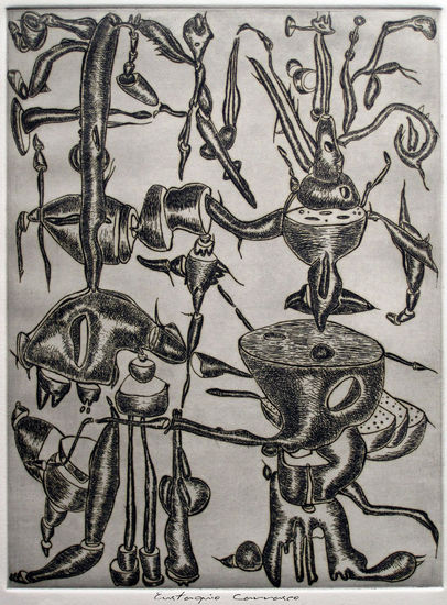 Organismo en desconexión, (Organism in Off) Etching Process