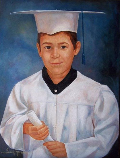 graduacion Oil Canvas Portrait