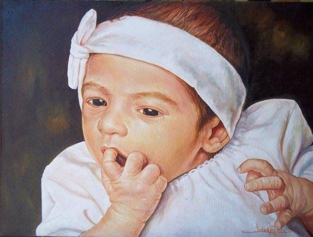 retrato de bebe