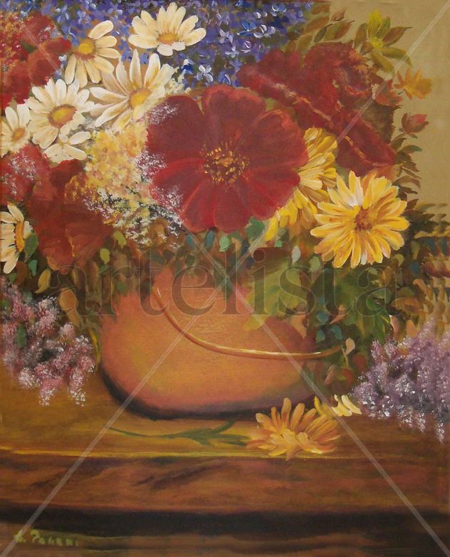 CACHARRO CON FLORES