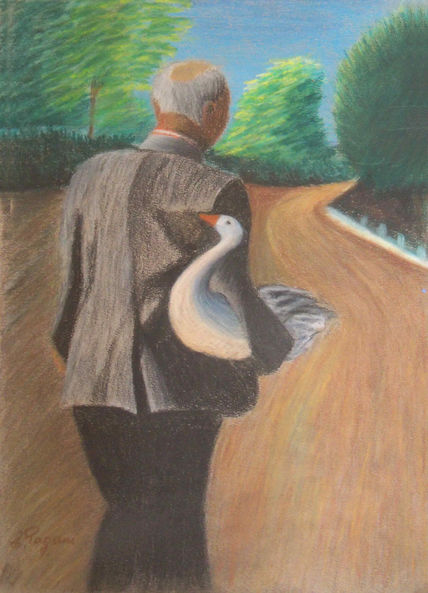 El hombre y su pato