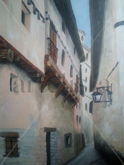 calle de albarracin Oil Canvas Landscaping