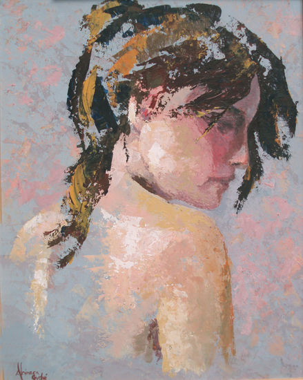 Bibiana Oil Panel Figure Painting