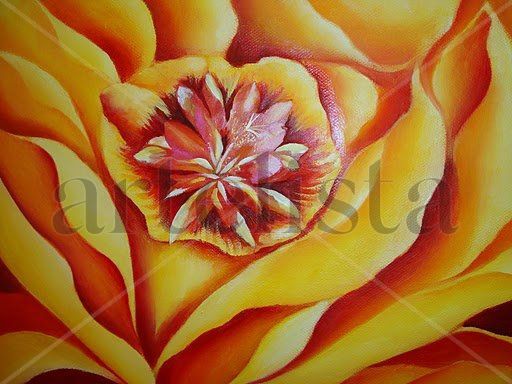 Flor de pasión Oil Canvas Floral Painting