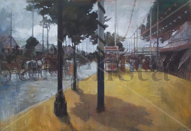 otra feria sin farolillos Oil Canvas Landscaping