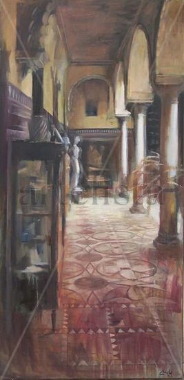 patio palacio de lebrija Oil Canvas Landscaping