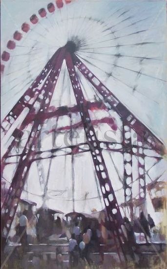 big wheel Oil Canvas Others