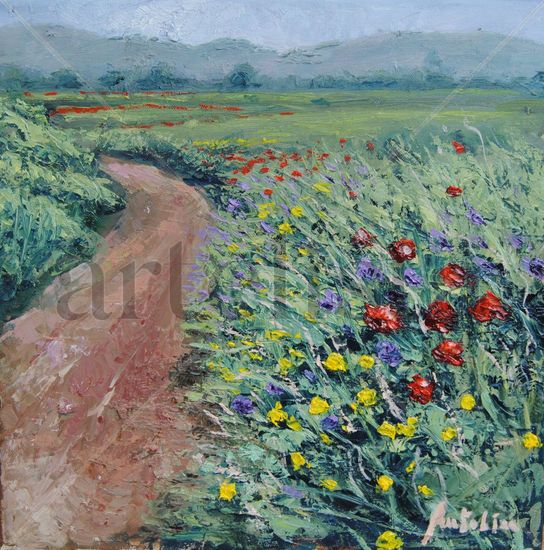 colores de primavera Oil Canvas Landscaping