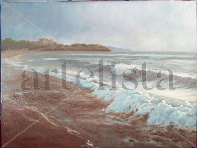 la playa de la Rabasada Oil Canvas Landscaping