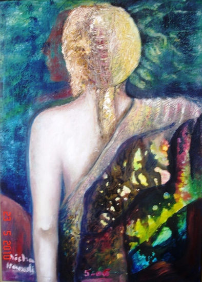 femme de dos Oil Canvas Others