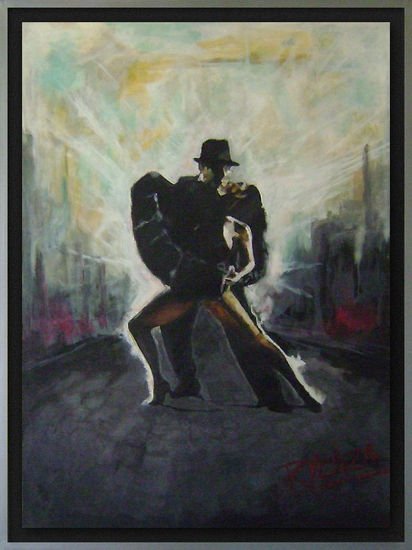 Espíritu de la ciudad Acrylic Canvas Figure Painting