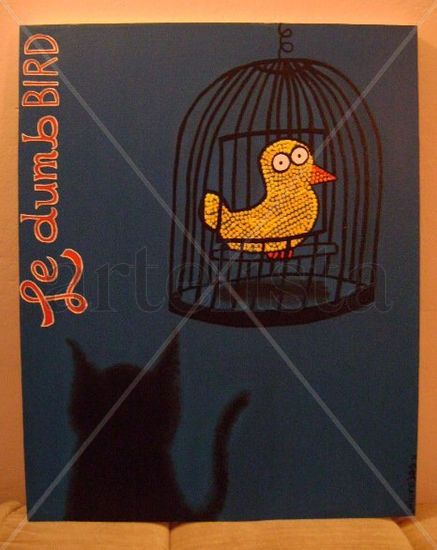 Le Dumb Bird Acrylic Canvas Animals