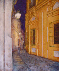 Mi calle de noche