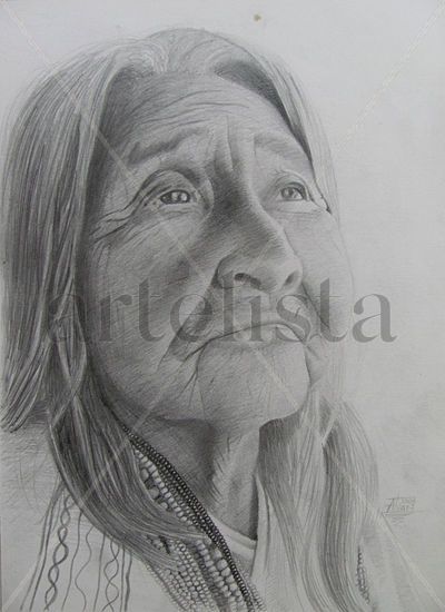 Anciana indigena Graphite