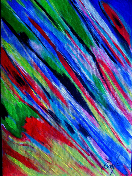 Pintando el cielo.