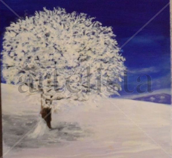 paisaje nevado Acrylic Panel Landscaping