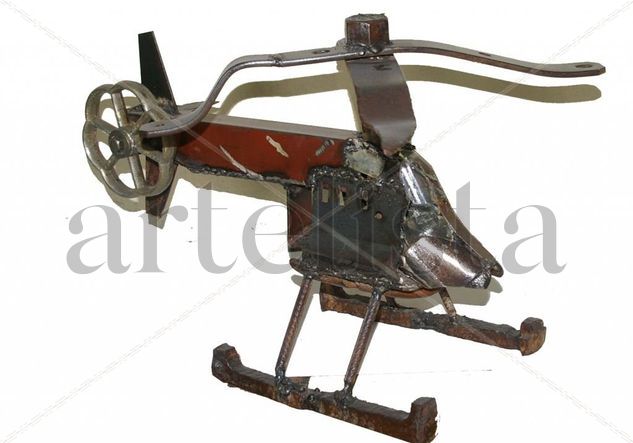 "HELICOPTERO" Metal Figurative