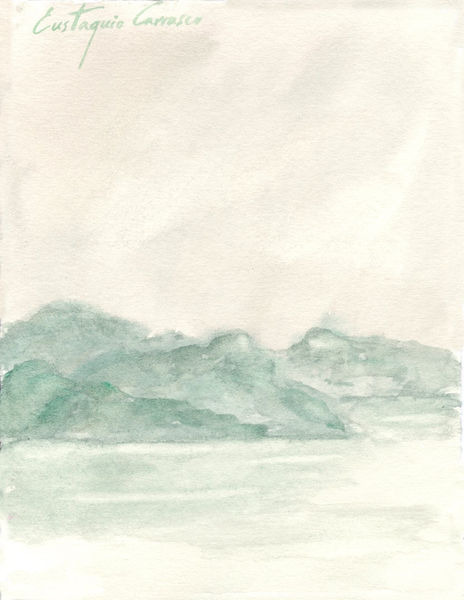 Montañas y mar de...