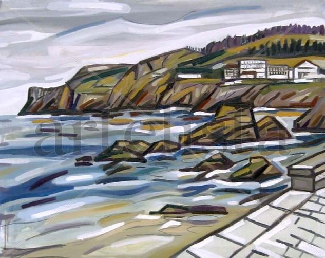 Playa de Baco Oil Canvas Landscaping