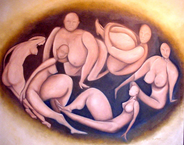 Tertulia Oil Canvas Nude Paintings