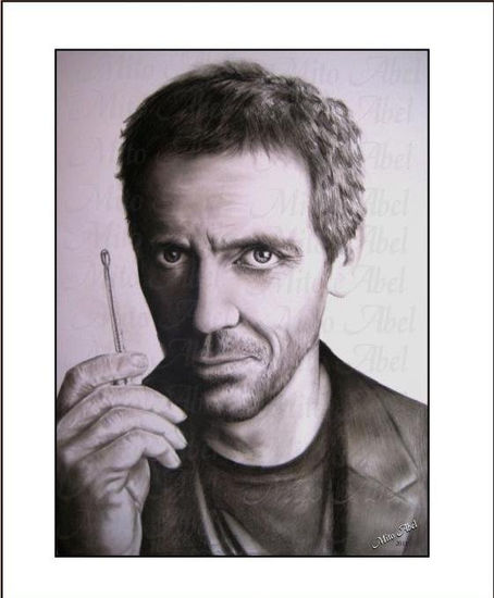 dr house a lapiz carbon by mito abel Charcoal