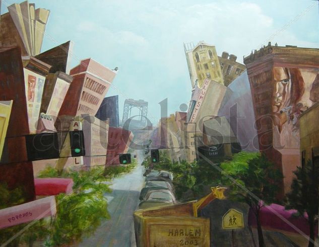 Harlem Oil Canvas Landscaping