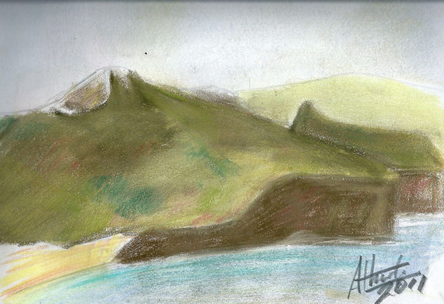 acantilado Pastel Lienzo Paisaje