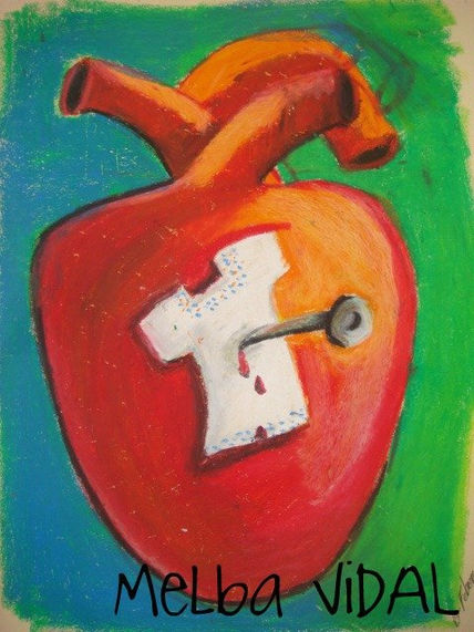 Corazon con huipil