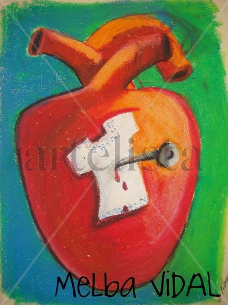 Corazon con huipil