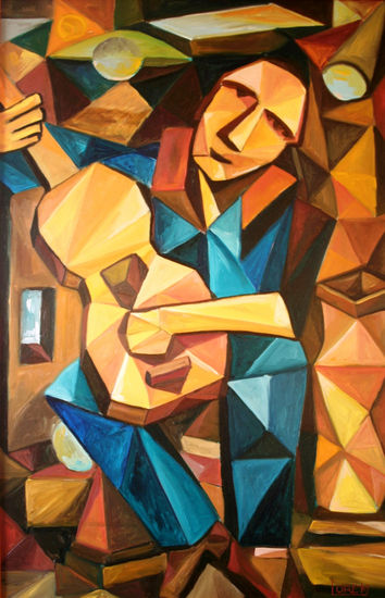 EL COMPOSITOR Oil Canvas Figure Painting