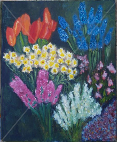 E08 floral (2011) Oil Canvas Floral Painting