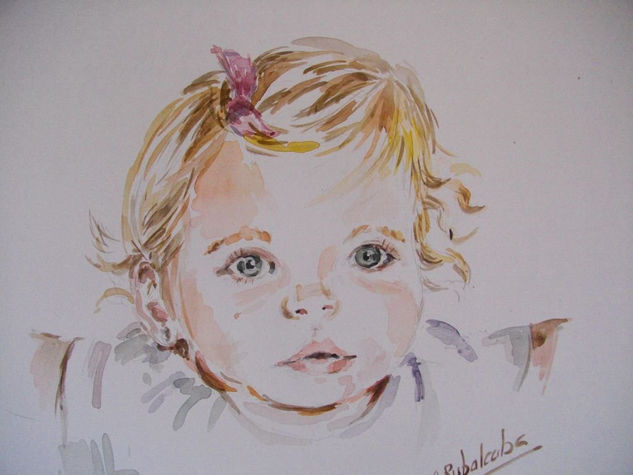 Ivanna Watercolour Paper Portrait