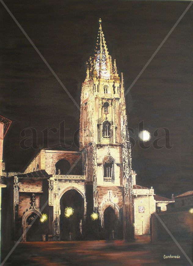 Catedral de Oviedo 50 x 70 Óleo sobre lienzo