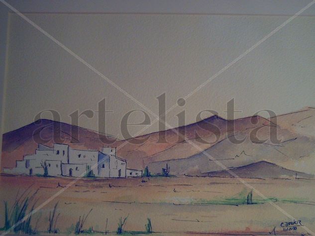 paisaje andalou 02 Watercolour Paper Landscaping