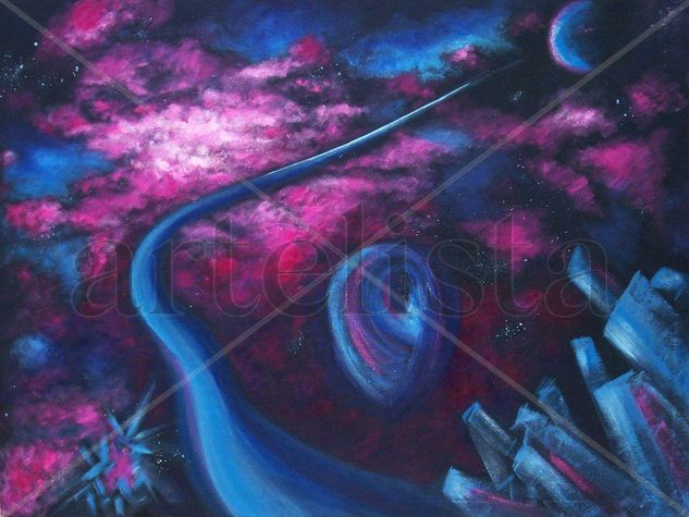 Carretera espacial Oil Canvas Others