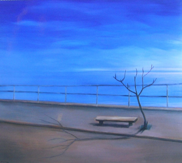 Costanera Oil Canvas Marine Painting