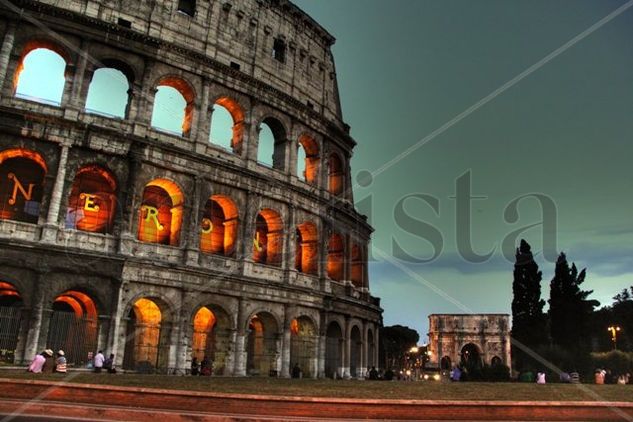 coliseum al atardecer 