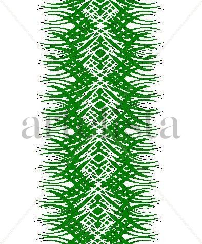 la tira  de  puntas verdes