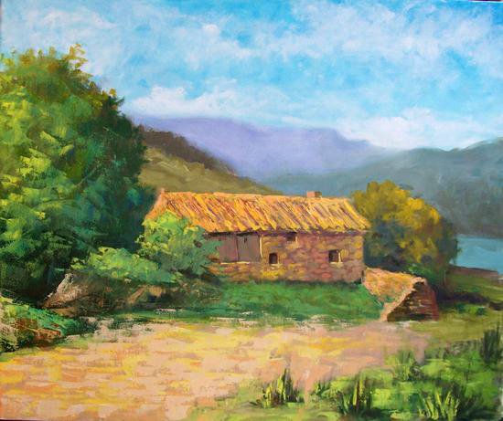 La Tiná del Tranco Oil Canvas Landscaping