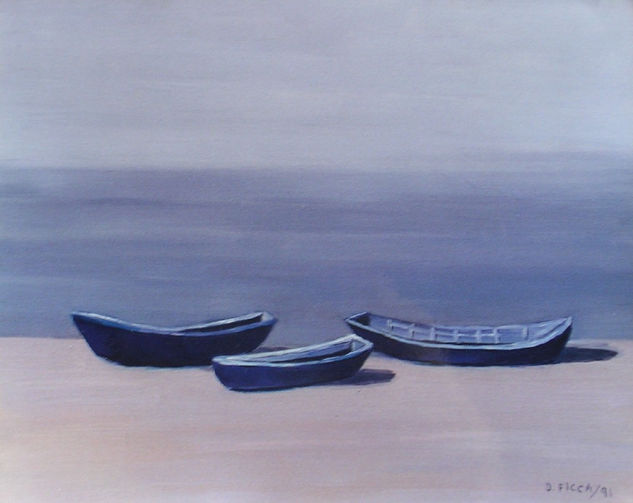 Silencio Oil Canvas Marine Painting