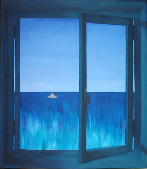 Ventana Oil Canvas Marine Painting