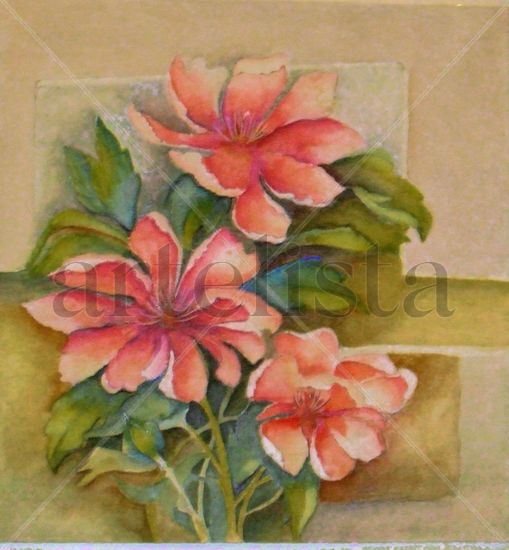 Floral  IV Watercolour Card Floral Painting